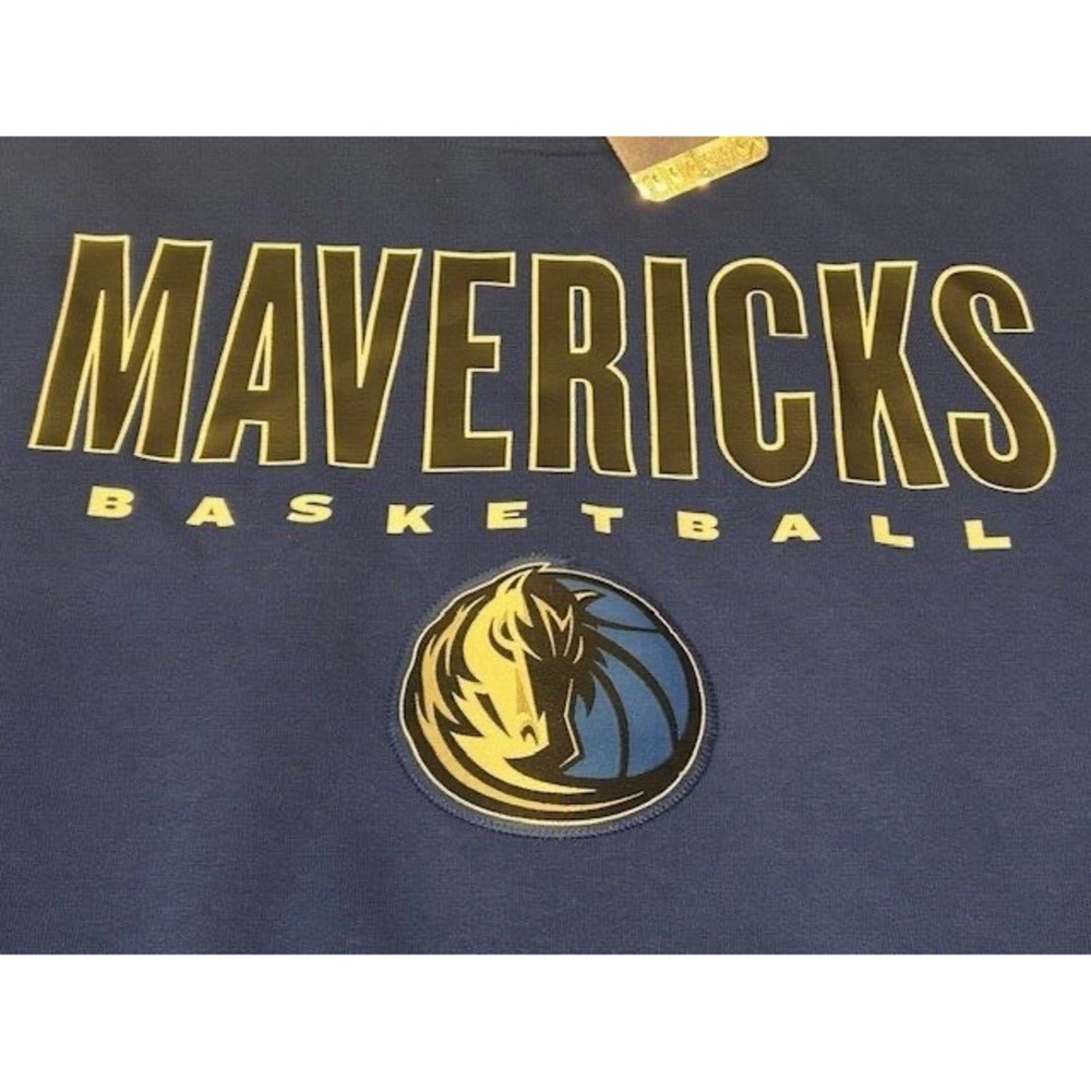 NBA DALLAS MAVERICKS Men's Sweatshirt Pockets Basketball Blue Size XL -‎ NWT